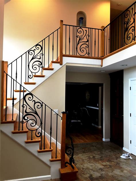 metal railing for inside house|indoor banisters and railings ideas.